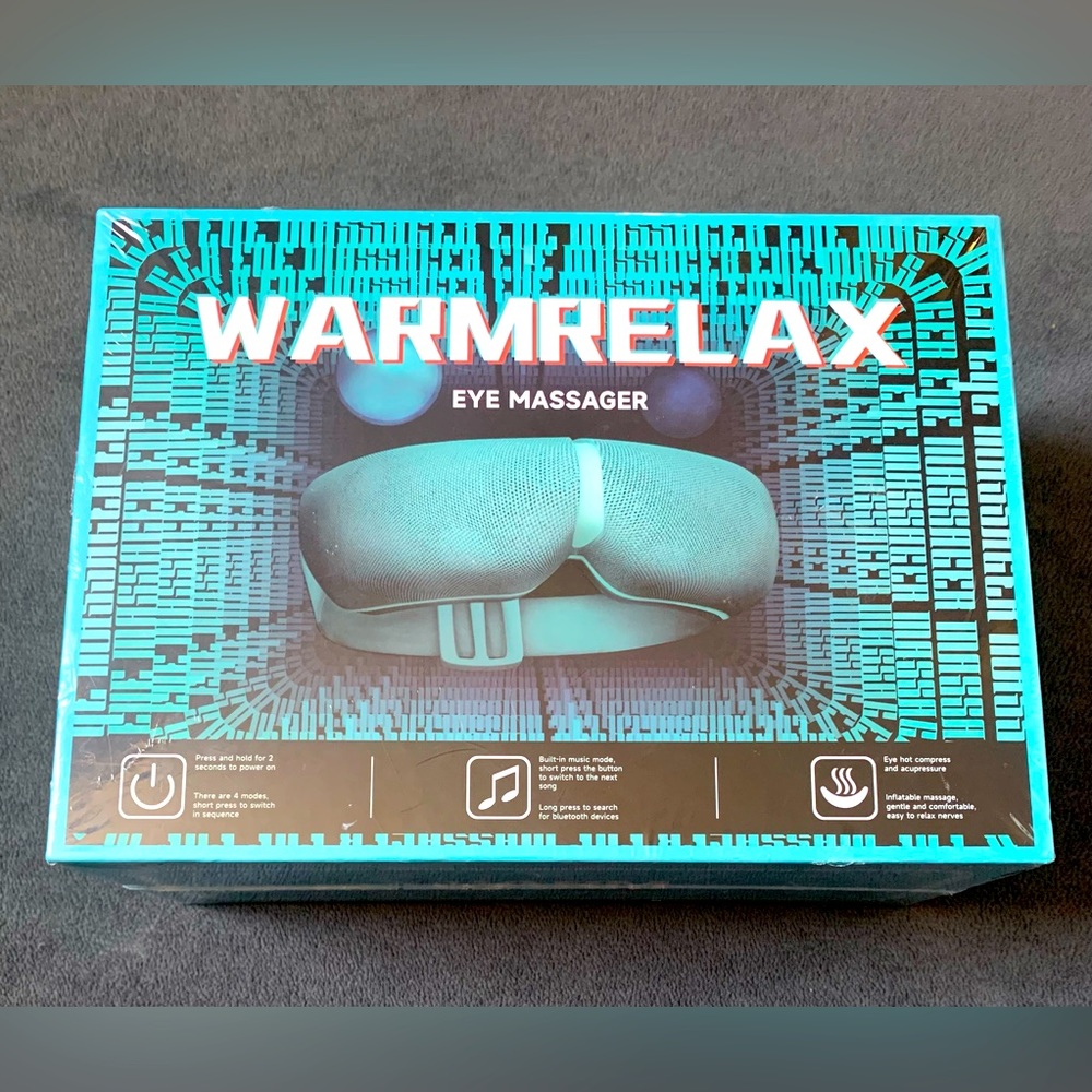 Warmrelax Heated Eye Massager w/Music